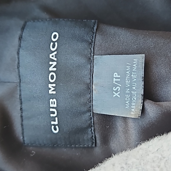 SOLD - Club Monaco Wool Blend Double Breasted Long Coat - Size XS - Picture 3 of 6